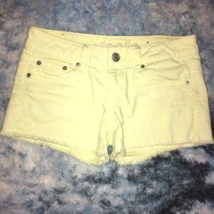 American Eagle Yellow Denim Shorts